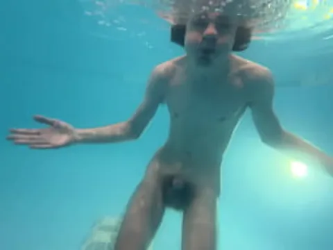Deepthroating Bubbles Underwater: Lad's Bare Synthesize Partying with In a body Pink cigar Swimming Synthesize Teenager