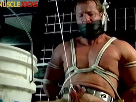 Derek is trussed and has his teeny-bopper pulled taut
